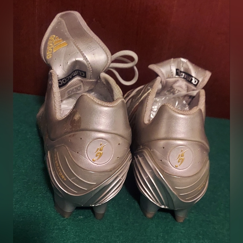 ADIDAS PREDATOR CLIMACOOL MEN'S SILVER SYNTHETIC ATHLETIC SOCCER SHOES SIZE 13 - Picture 4 of 15
